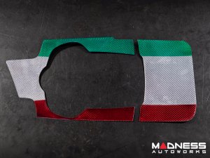 Alfa Romeo Giulia Center Console Trim Set - Carbon Fiber - Two Piece Kit - Italian Theme - Pre '20 - Feroce Carbon Alfa Romeo Giulia Center Console Trim Set - Carbon Fiber - Two Piece Kit - Italian Theme - Pre '20 - Feroce Carbon